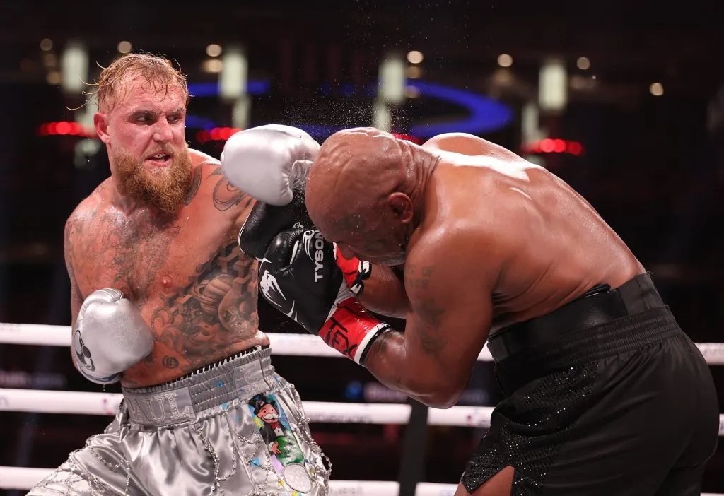 Pelea de Jake Paul y Mike Tyson (Getty Images).