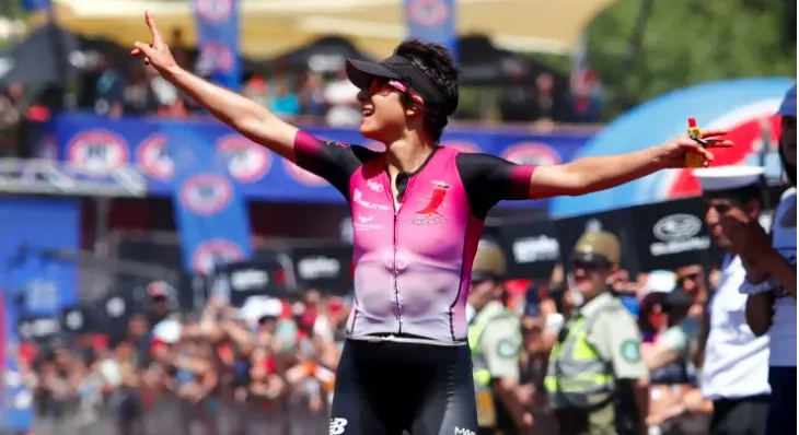 ©&nbsp;PhotosportBárbara Riveros consiguió el tercer lugar en el Ironman de Pucón 2024.