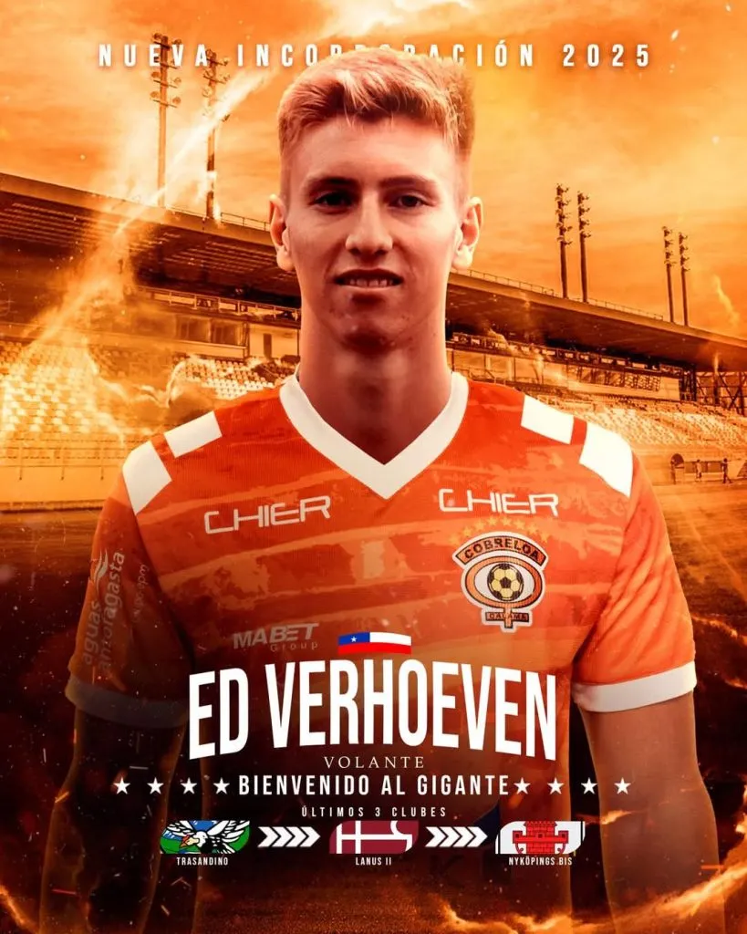 Verhoeven vuelve a Chile como refuerzo de Cobreloa.