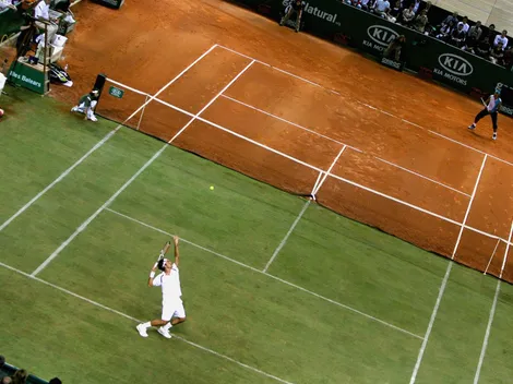 La vez que Federer y Nadal jugaron en la cancha más rara de la historia