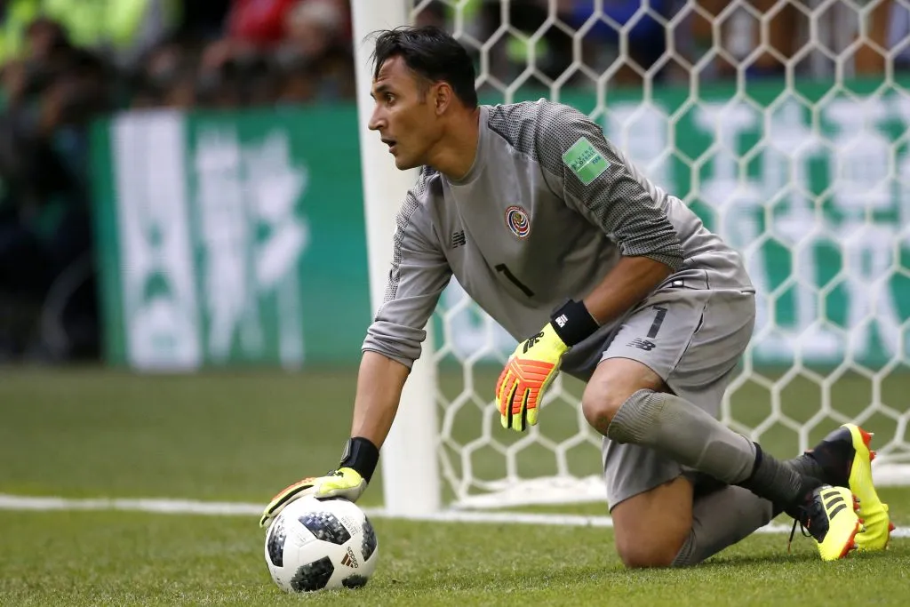 Keylor Navas ante Brasil en el Mundial de Rusia 2018. (Andrés Piña/Photosport).