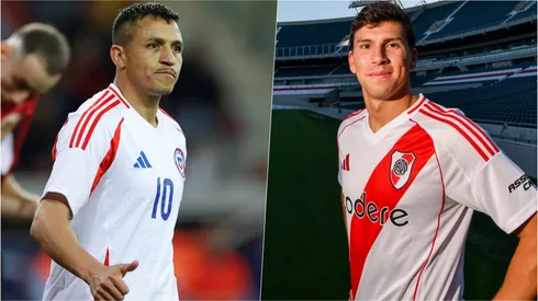 Alexis Sánchez celebró la llegada de Gonzalo Tapia a River Plate.
