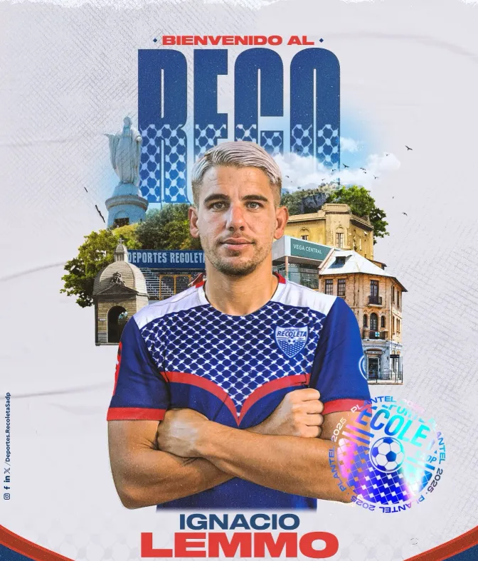 Ignacio Lemmo jugará en Deportes Recoleta. (Captura Instagram).