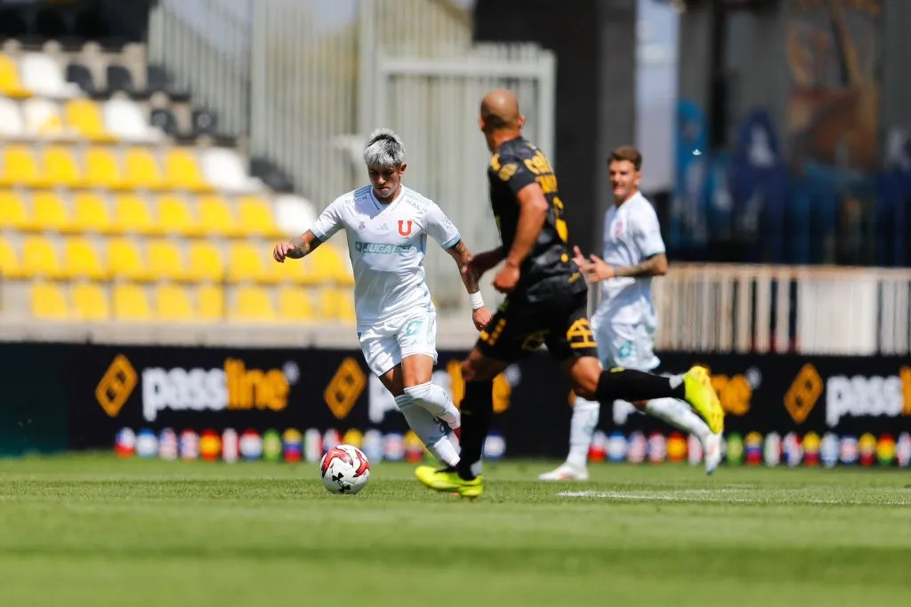 Maximiliano Guerrero salió lesionado en U de Chile. Foto: U de Chile.