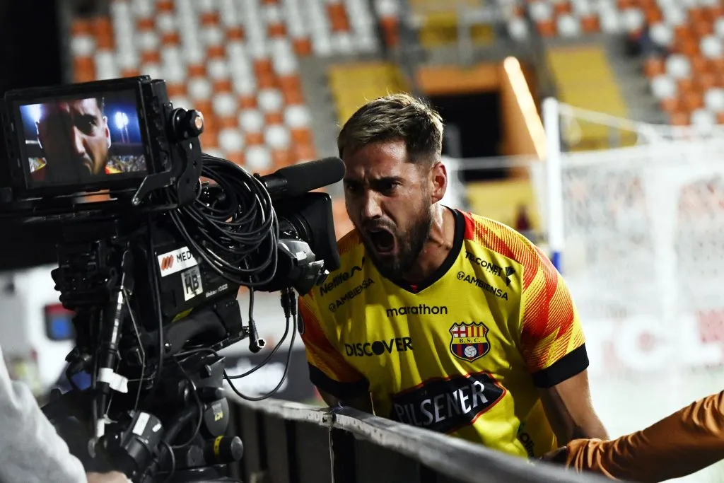 Francisco Fydriszewski le anotó de penal a Cobresal en Calama por la Libertadores. (Pedro Tapia/Photosport).
