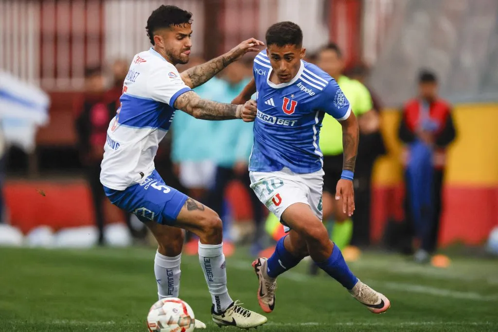 Lucas Assadi puede estar viviendo sus últimos días como jugador de la U. Foto: Photosport.