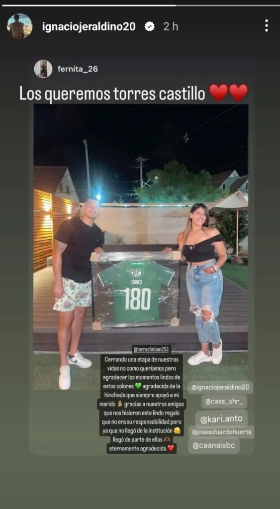 Captura Instagram Ignacio Jeraldino.