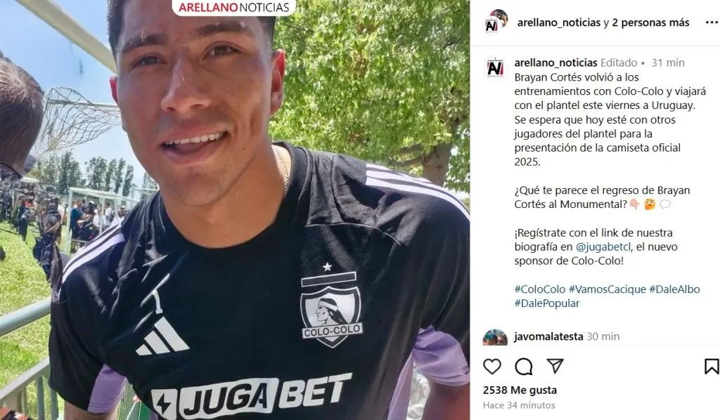 Cortés volvió a los entrenamientos y viajará a Uruguay con el plantel