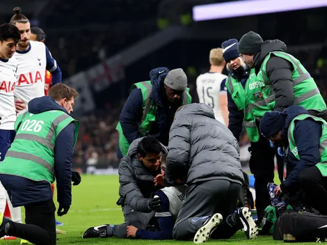 Colapso de jugador del Tottenham lo lo obligó a abandonar el partido en camilla