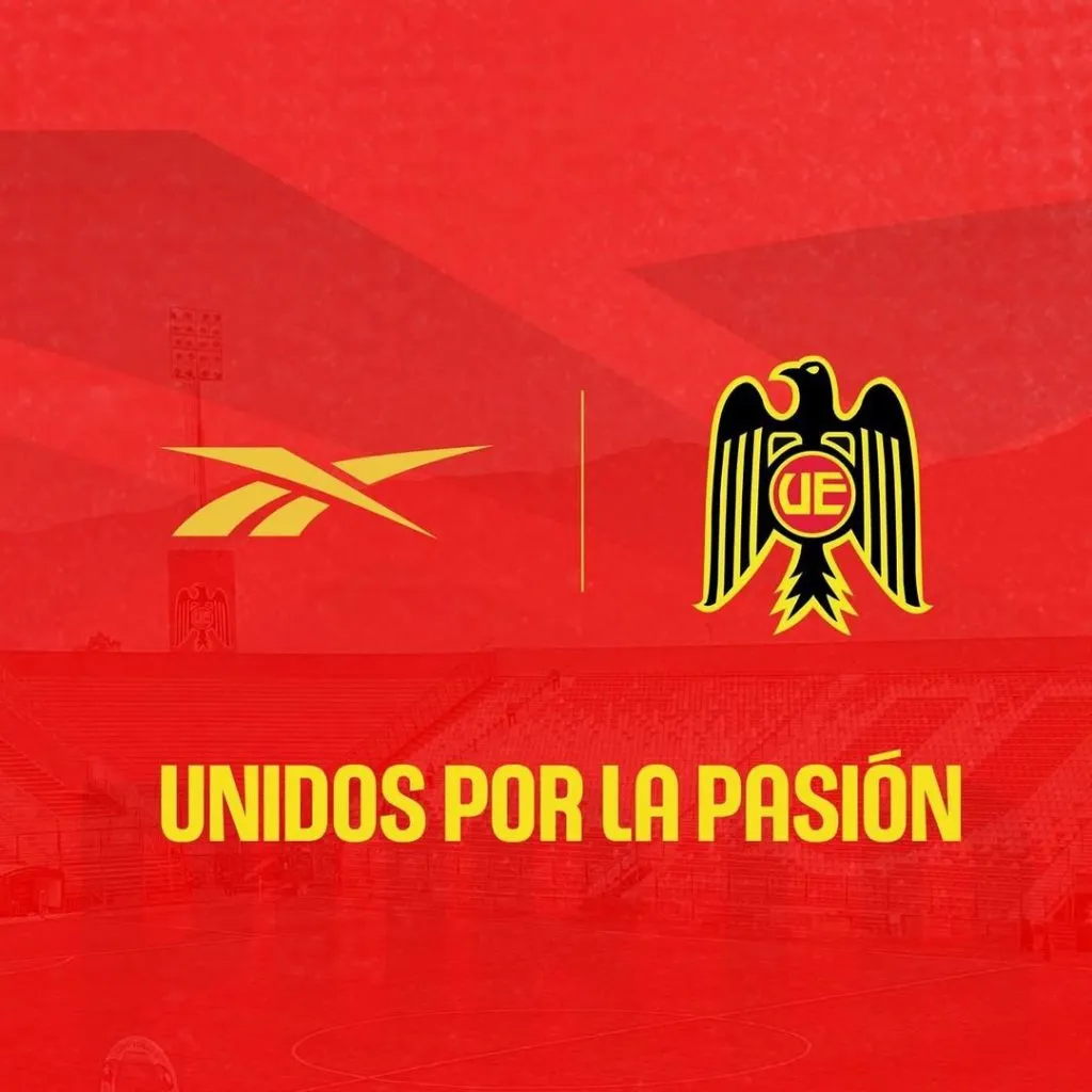 La imagen con que Unión Española confirmó su nueva alianza con Reebok.