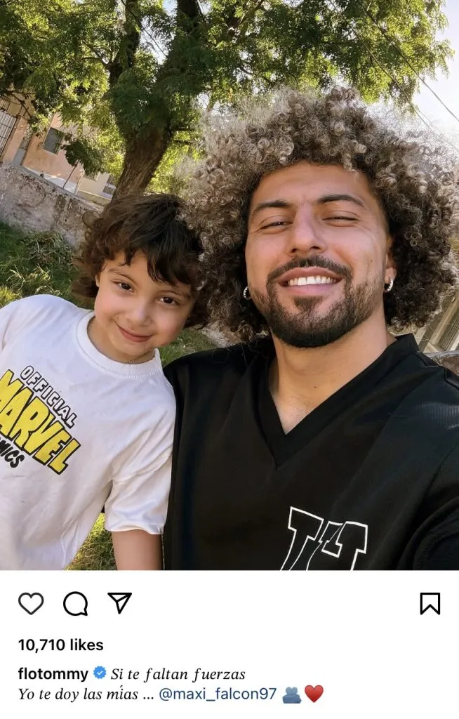 Los mensajes de apoyo de Florencia Pouso a Maximiliano Falcón | Instagram