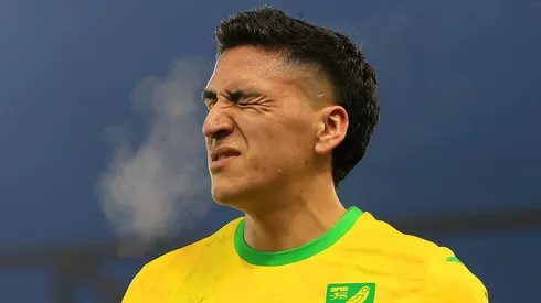 Marcelino Núñez durante el partido de la tercera ronda de la Emirates FA Cup entre el Norwich City y el Brighton.