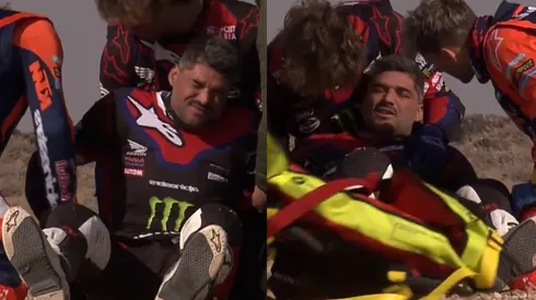 Accidente de Pablo Quintanilla en el Dakar 2025.
