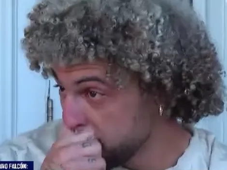 Falcón rompe en llanto en su adiós a Colo Colo