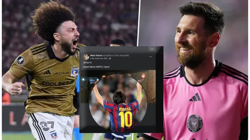 Maxi Falcón cuenta que tenía la foto de Messi en Facebook.