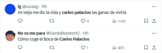 La reacción de los hinchas de Boca al debut de Carlos Palacios. | Foto: Captura.