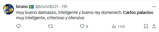Carlos Palacios ya comienza a ganarse a la siempre exigente hinchada de Boca. | Foto: Captura.