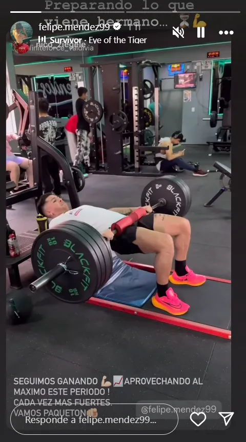 Víctor Felipe Méndez no da ventaja mientras espera por el Cacique. (Captura Instagram).