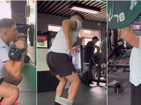 Méndez le hace un guiño a Rocky mientras espera a Colo Colo