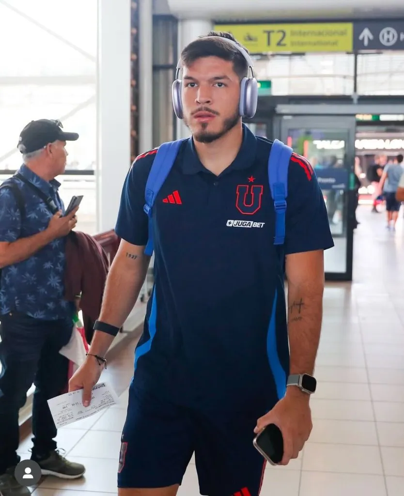 Bianneider Tamayo se sumó al viaje de U de Chie vs River. Foto: U de Chile.