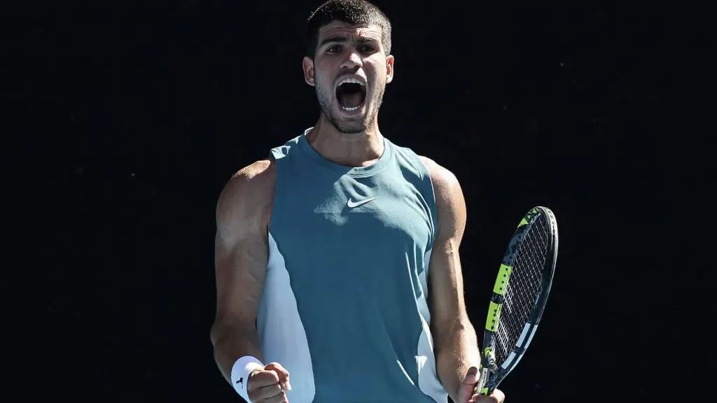 Alcaraz jugó un punto impresionante en el Australian Open
