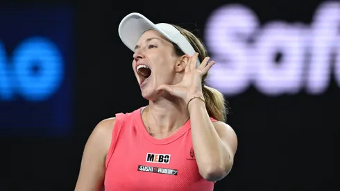 Danielle Collins durante el Australian Open 2025.