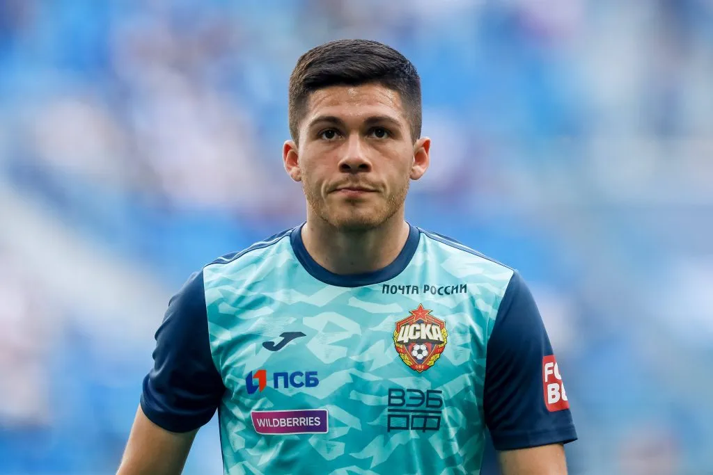 Víctor Felipe Méndez con la camiseta de CSKA Moscú. Foto: Imago