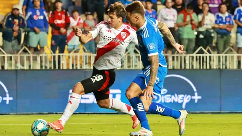 Tapia jugó su primer partido con la camiseta de River Plate.