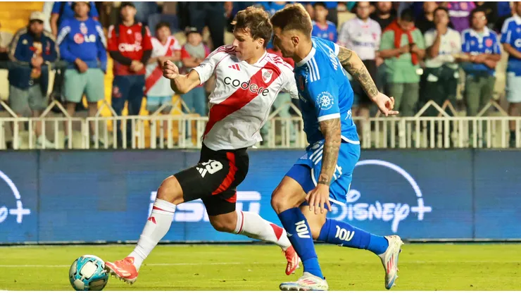 Tapia jugó su primer partido con la camiseta de River Plate.