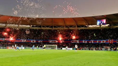 Los hinchas azules repletaron el Ester Roa de Concepción.