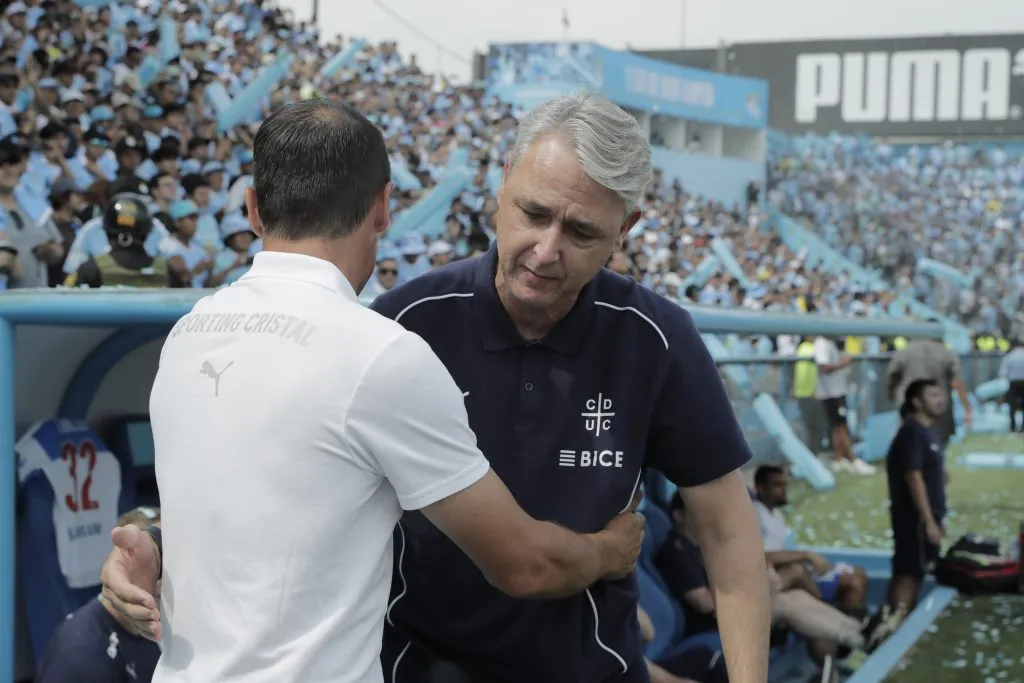 Tiago Nunes tuvo un cálido reencuentro con Sporting Cristal | Photosport