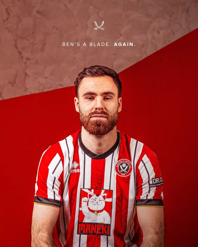 Ben Brereton está de vuelta en el Sheffield United. Foto: Sheffield United.