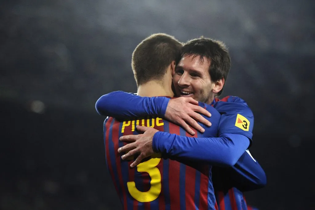 Piqué y Messi, eternos compañeros en Barcelona