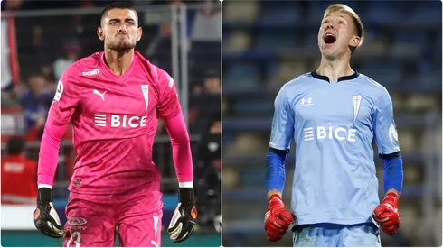 Thomas Gillier y Vicente Bernedo, los actuales arqueros de Católica.