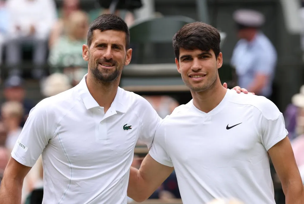 Alcaraz y Nole /Getty Images