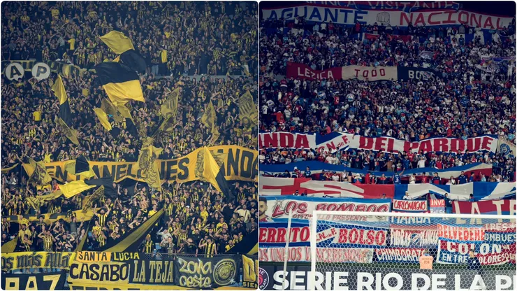 Peñarol y Nacional se enfrentaron a estadio lleno y con ambas hinchadas.