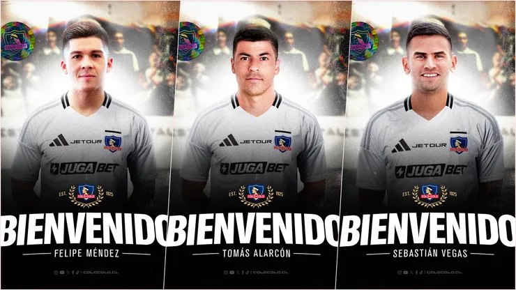 Una metralleta: ¡Colo Colo anunció tres refuerzos!