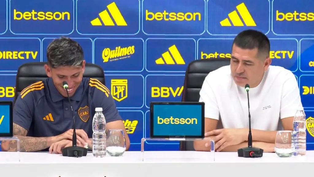 Juan Román Riquelme habló de Carlos Palacios en Boca Juniors y lo puso nervioso. Foto: YouTube.