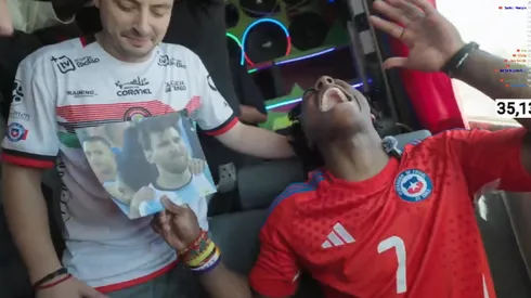 El streamer IShowSpeeed se volvió loco con la foto de Lionel Messi llorando ante Chile.