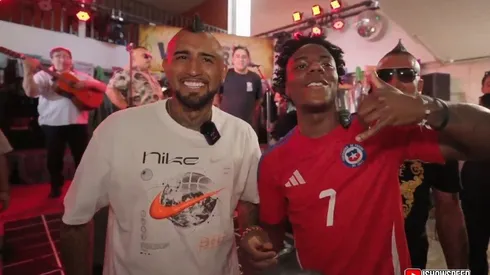 Arturo Vidal con Speed.