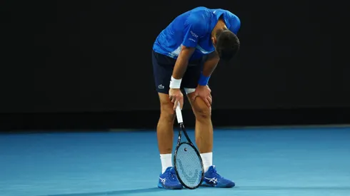 Lo pasa mal Nole en el circuito.