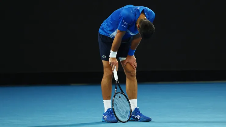 Lo pasa mal Nole en el circuito.