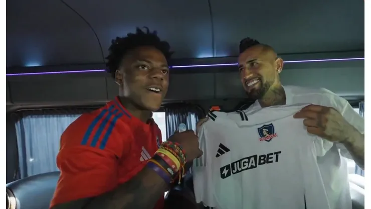 Arturo Vidal tuvo una interacción con el influencer Speed