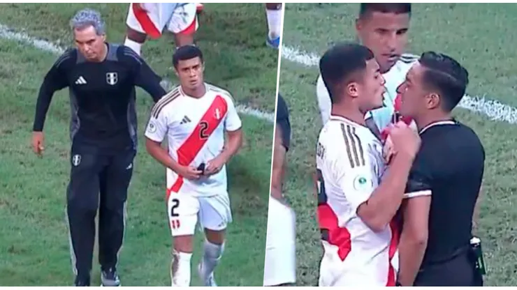 Villacorta no aguantó la derrota ante Chile y la agarró con el árbitro