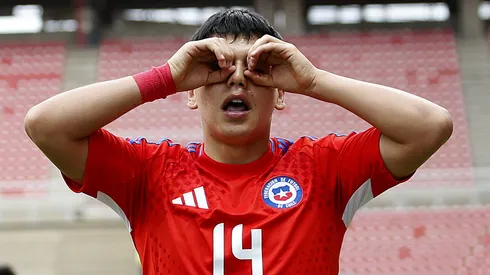 Ignacio Vásquez celebró su primer gol con la Roja en el Sudamericano.