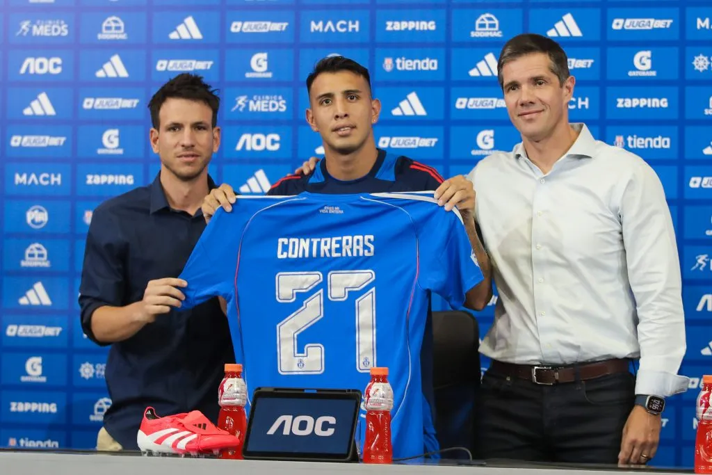 Michael Clark apareció en la presentación de Rodrigo Contreras. Foto: U de Chile.