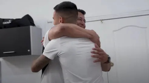 Jorge Almirón fue pura alegría con la llegada de Sebastián Vegas a Colo Colo.