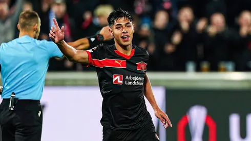 Darío Osorio fue una de las figuras en el último juego de Midtjylland en la UEFA Europa League.