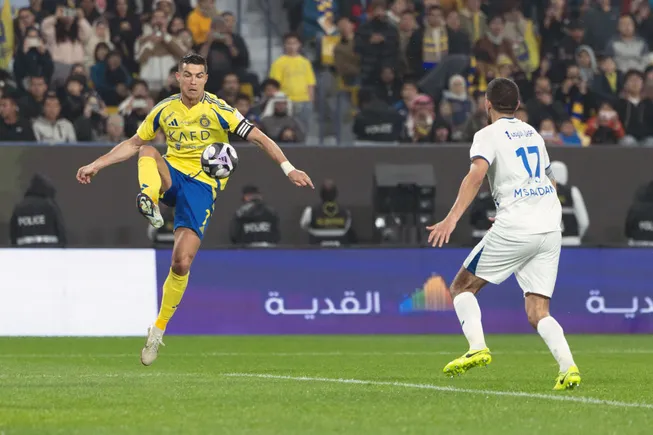 Cristiano Ronaldo&nbsp;hizo uno de los tres goles del Al-Nassr vs Al-Fateh (Getty Images)
