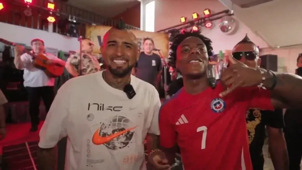 Arturo Vidal y Speed se juntaron en el Bar Victoria